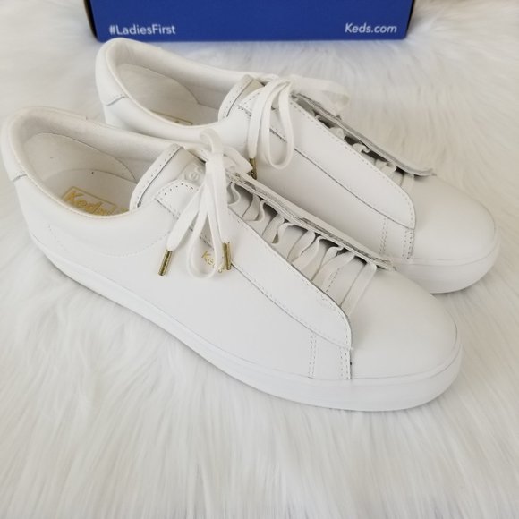 Keds Rise Metro Leather Sneakers Womens 10 M White